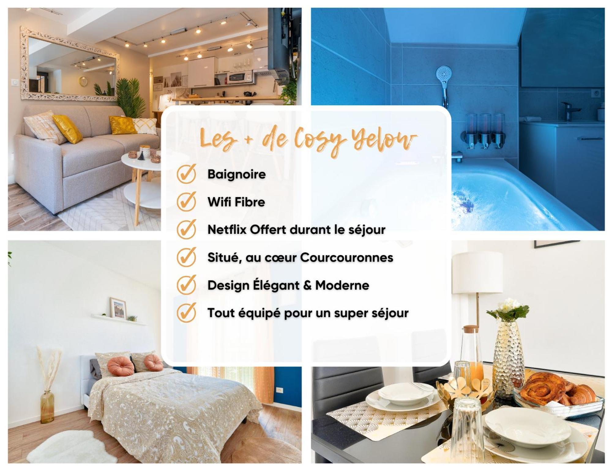 Le Cosy Yellow Appartement Lumineux A 5 Min De La Gare D'Evry Avec Parking Gratuit Courcouronnes 外观 照片