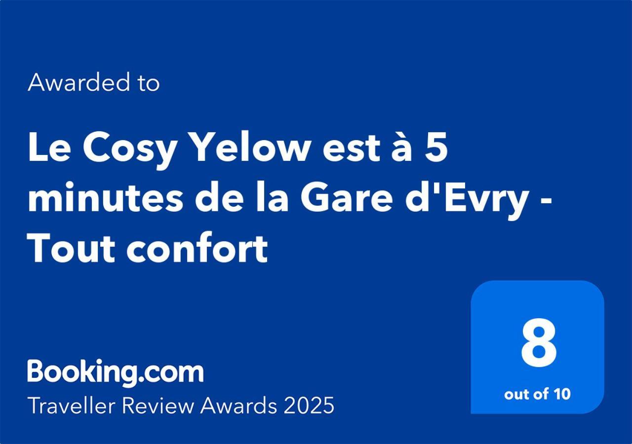 Le Cosy Yellow Appartement Lumineux A 5 Min De La Gare D'Evry Avec Parking Gratuit Courcouronnes 外观 照片